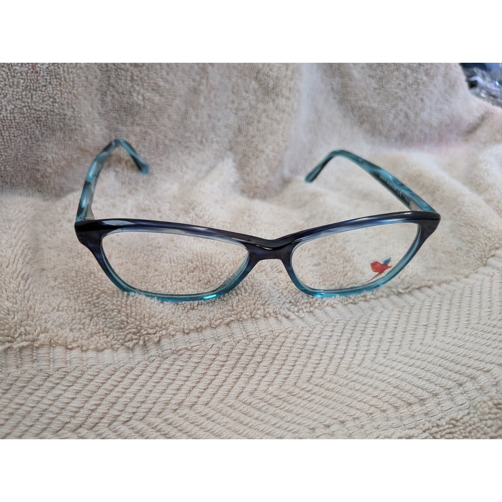 Maui Jim MJO 2114-57A Aqua Blue Eyeglasses Frame 53-16-135 Eyewear ITALY